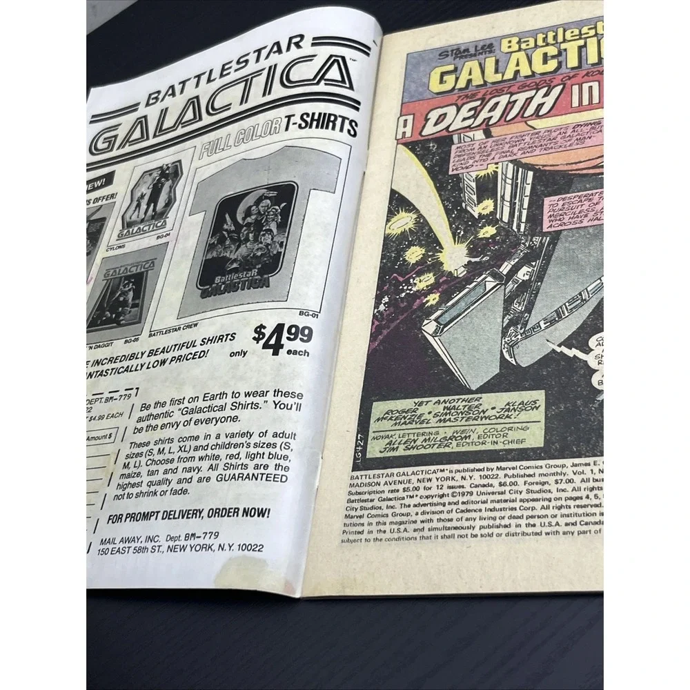 Battlestar Galactica #5‎ Marvel Comics July 1979 Bronze Age Sci-Fi Comic